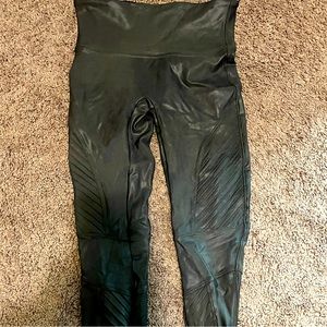 Spanx stretchy moto leggings